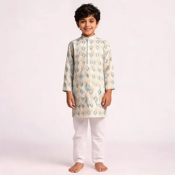 Vastraveda_Boys_Wedding,_Festive_&_Party_Kurta_And_Pyjama_Set_(Beige_Pack_Of_1)