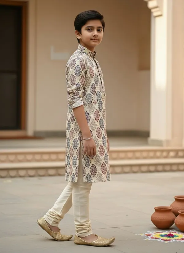 vastraveda_Boys_Festive_&_Party_Kurta_and_Pyjama_Set_(Brown_Pack_of_1)