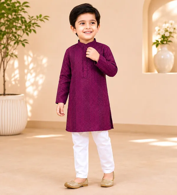 vastraveda_Boys_Festive_&_Party,_Formal,_Wedding,_Casual_Kurta_and_Pyjama_Set_(Multicolor_Pack_of_1)