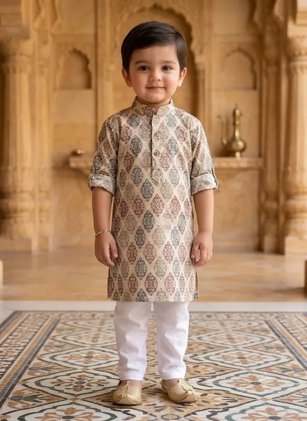 vastraveda_Boys_Festive_&_Party_Kurta_and_Pyjama_Set_(Multicolor_Pack_of_1)