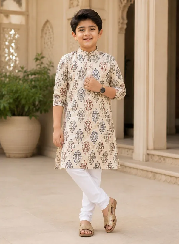 vastraveda_Boys_Festive_&_Party_Kurta_and_Pyjama_Set_(Multicolor_Pack_of_1)