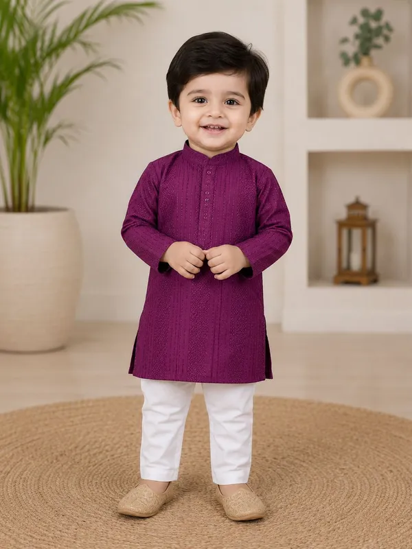vastraveda_Boys_Casual_Kurta_and_Pyjama_Set_(Purple_Pack_of_1)