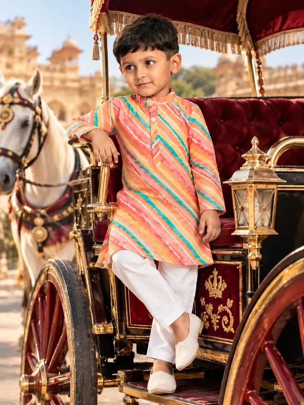 vastraveda_Boys_Festive_&_Party,_Casual,_Wedding_Kurta_and_Pyjama_Set_(Orange_Pack_of_1)
