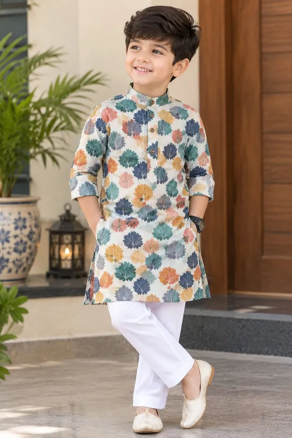vastraveda_Boys_Festive_&_Party,_Wedding_Kurta_and_Pyjama_Set_(Multicolor_Pack_of_1)