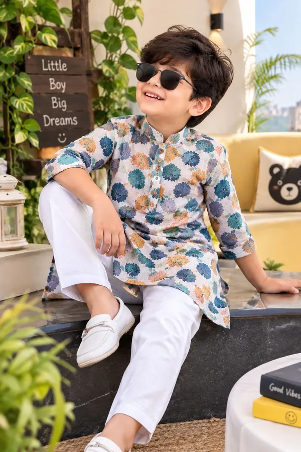 vastraveda_Boys_Festive_&_Party,_Wedding_Kurta_and_Pyjama_Set_(Multicolor_Pack_of_1)