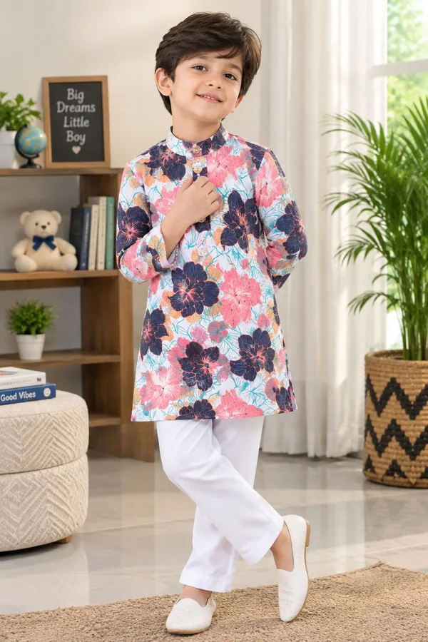vastraveda_Boys_Festive_&_Party,_Wedding_Kurta_and_Pyjama_Set_(Multicolor_Pack_of_1)