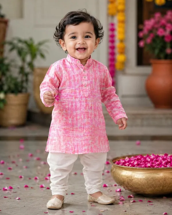 vastraveda_Boys_Wedding,_Festive_&_Party_Kurta_and_Pyjama_Set_(Pink_Pack_of_1)