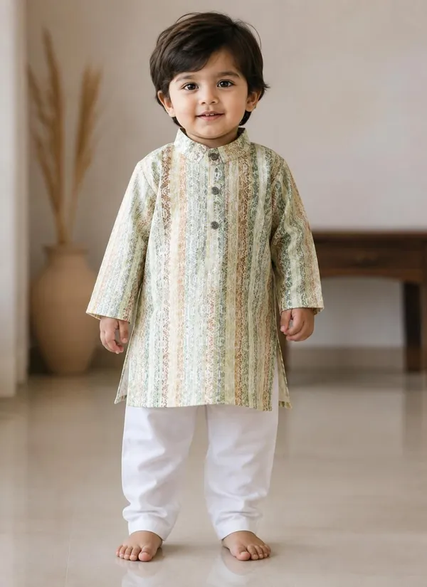 vastraveda_Boys_Wedding,_Festive_&_Party_Kurta_and_Pyjama_Set_(Multicolor_Pack_of_1)