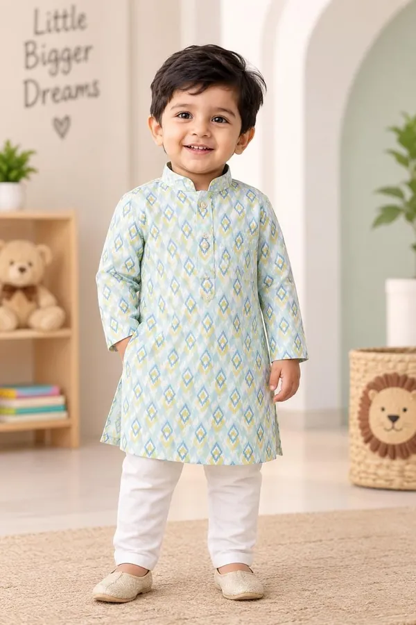 vastraveda_Boys_Casual_Kurta_and_Pyjama_Set_(Light_Blue_Pack_of_1)