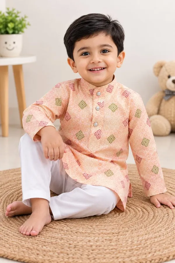 vastraveda_Boys_Casual_Kurta_and_Pyjama_Set_(Orange_Pack_of_1)