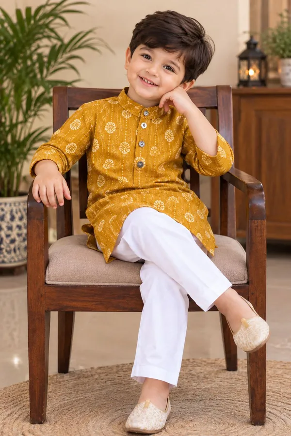 vastraveda_Boys_Festive_&_Party,_Wedding,_Formal_Kurta_and_Pyjama_Set_(Yellow_Pack_of_1)