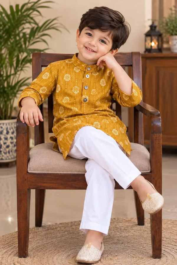 vastraveda_Boys_Festive_&_Party,_Wedding,_Formal_Kurta_and_Pyjama_Set_(Yellow_Pack_of_1)