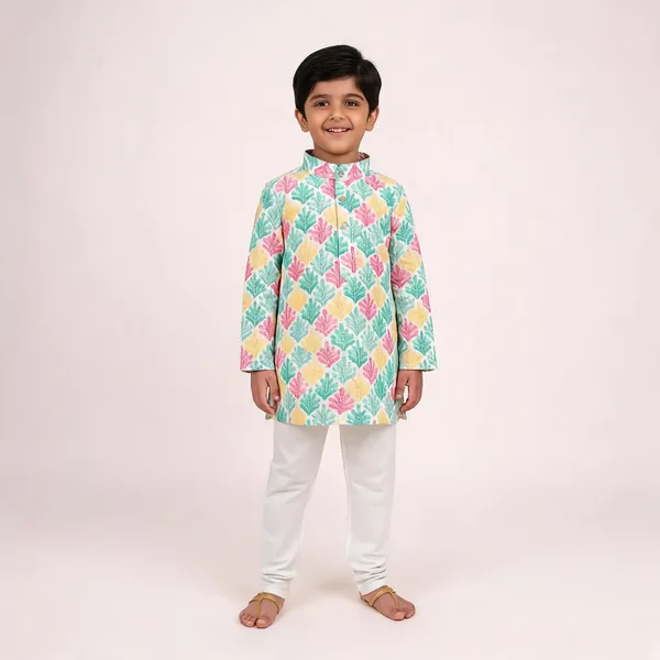 Vastraveda_Boys_Festive_&_Party_Kurta_And_Pyjama_Set_(Blue_Pack_Of_1)