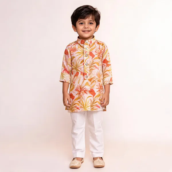 Vastraveda_Boys_Festive_&_Party,_Wedding_Kurta_And_Pyjama_Set_(Yellow_Pack_Of_1)