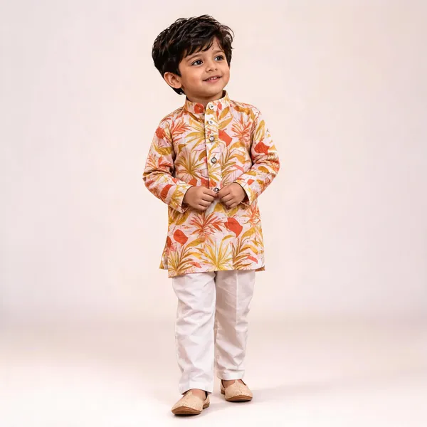 Vastraveda_Boys_Festive_&_Party,_Wedding_Kurta_And_Pyjama_Set_(Yellow_Pack_Of_1)
