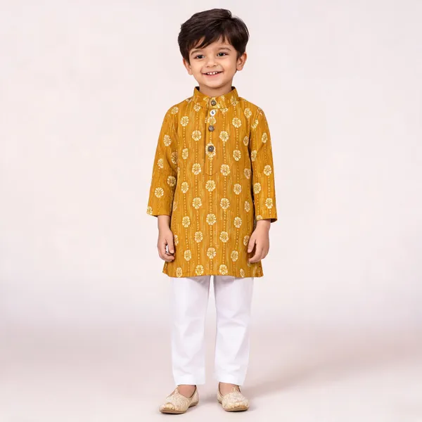 Vastraveda_Boys_Festive_&_Party,_Wedding,_Formal_Kurta_And_Pyjama_Set_(Yellow_Pack_Of_1)