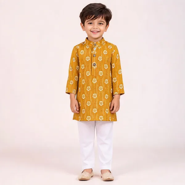 Vastraveda_Boys_Festive_&_Party,_Wedding,_Formal_Kurta_And_Pyjama_Set_(Yellow_Pack_Of_1)