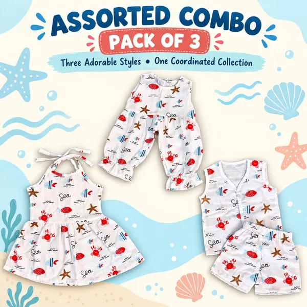 White_Cotton_Printed_Sleeveless_Baby_Outfit_Set_For_Babies