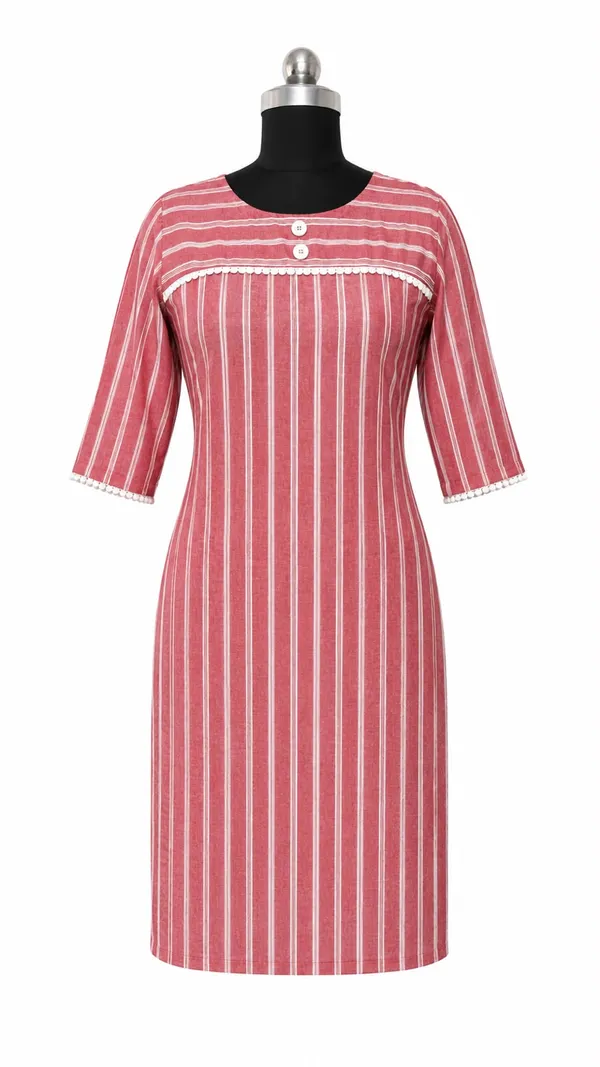Pink_Cotton_Striped_Straight_Kurta_For_Women