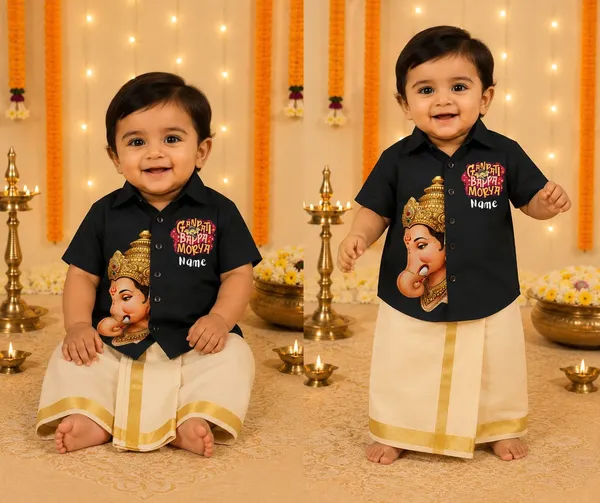 Black_Cotton_Ethnic_Kurta_Dhoti_Set_For_Babies