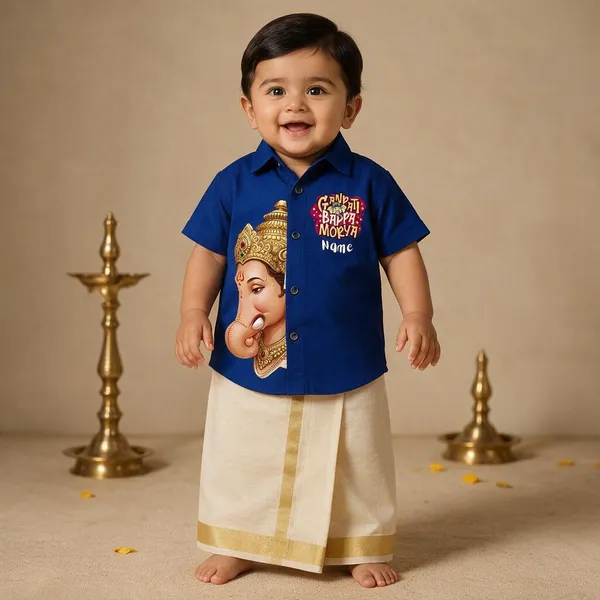 Blue_Cotton_Traditional_Shirt_Dhoti_Set_For_Babies
