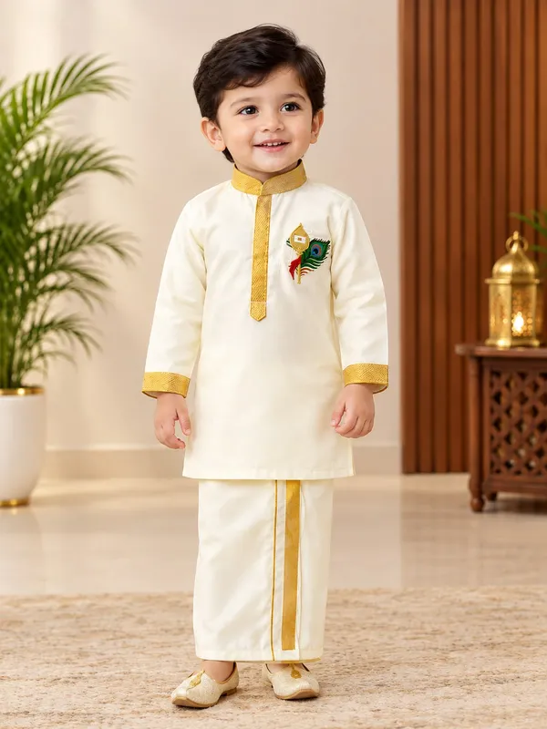 Cream_Cotton_Traditional_Kurta_Pajama_Set_For_Boys