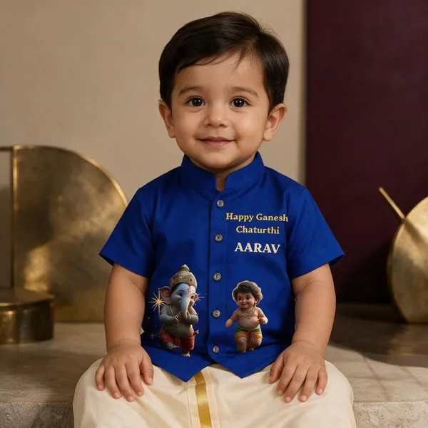 Blue_Cotton_Traditional_Kurta_Dhoti_Set_For_Babies