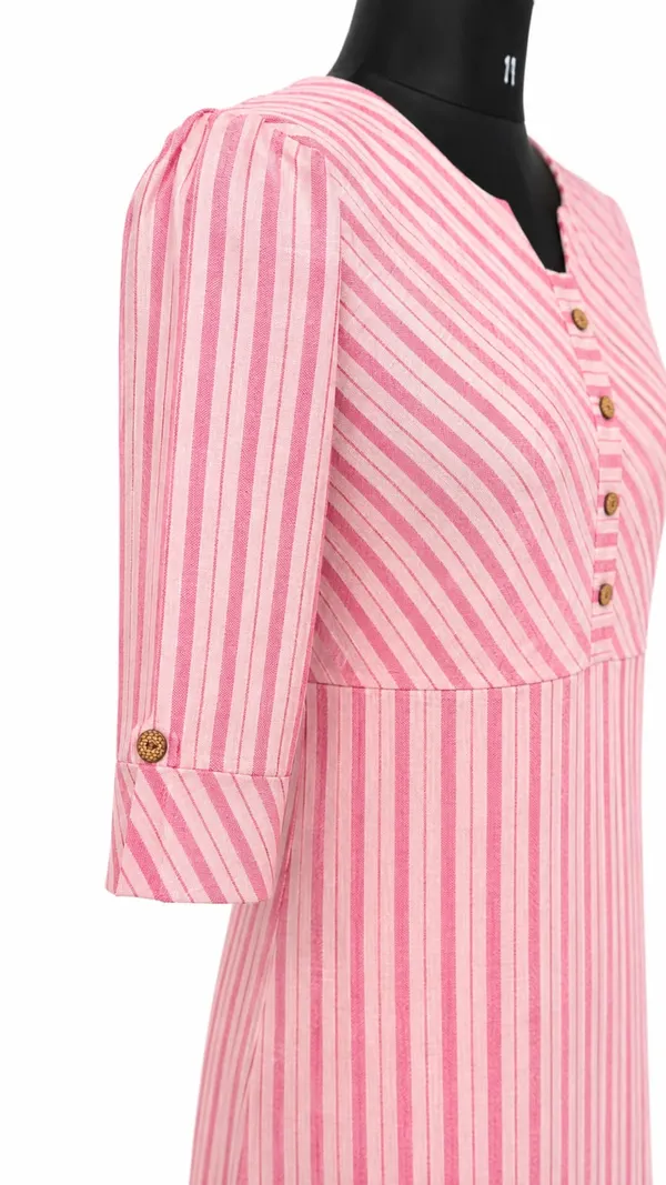Pink_Cotton_Striped_Straight_Kurta_For_Women