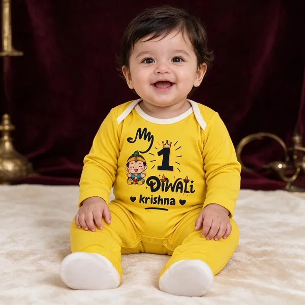 Yellow_Interlock_Jersey_Full_Sleeve_Footed_Romper_For_Babies