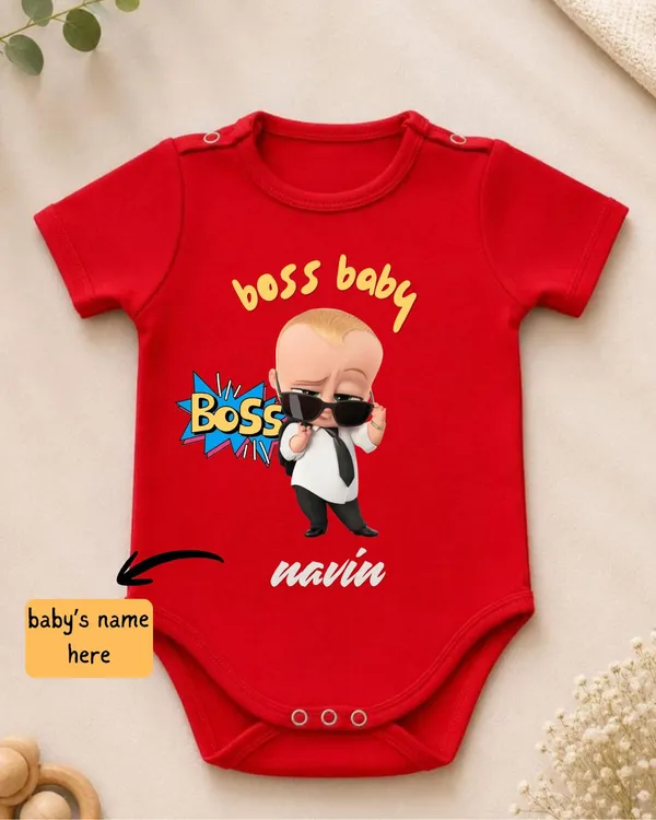 Red_Interlock_Jersey_Printed_Short_Sleeve_Baby_Bodysuit_For_Babies
