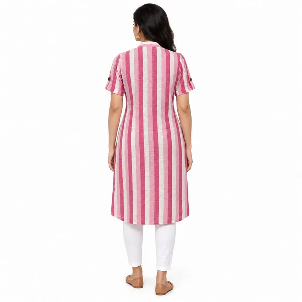 Pink_Pure_Cotton_Straight_Fit_Kurta_For_Women