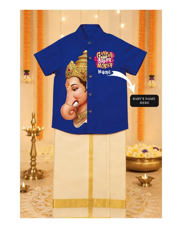 Blue_Cotton_Traditional_Shirt_Dhoti_Set_For_Babies
