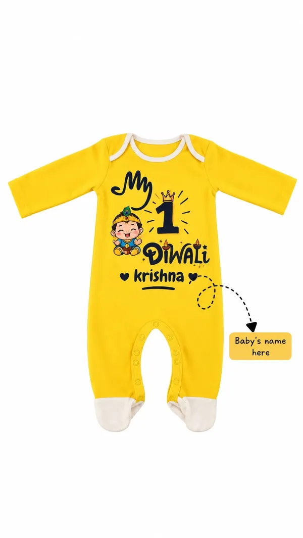 Yellow_Interlock_Jersey_Full_Sleeve_Footed_Romper_For_Babies