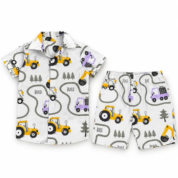White_Cotton_Printed_Shirt_And_Shorts_Set_For_Babies