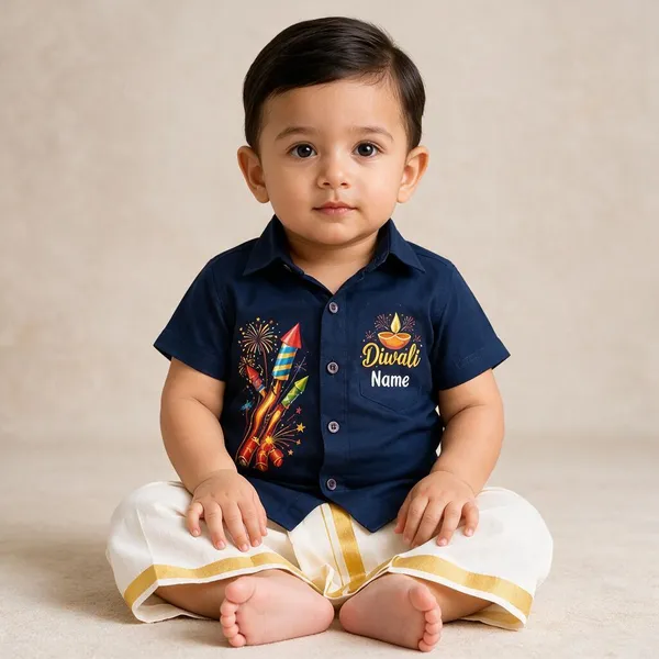 Navy_Cotton_Festive_Shirt_And_Dhoti_Set_For_Babies