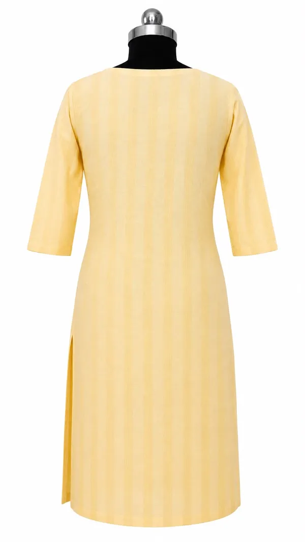 Yellow_Cotton_Straight_Kurta_For_Women