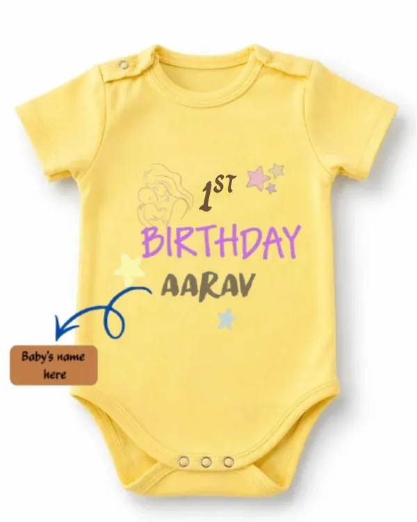 Yellow_Interlock_Jersey_Short_Sleeve_Birthday_Bodysuit_For_Babies