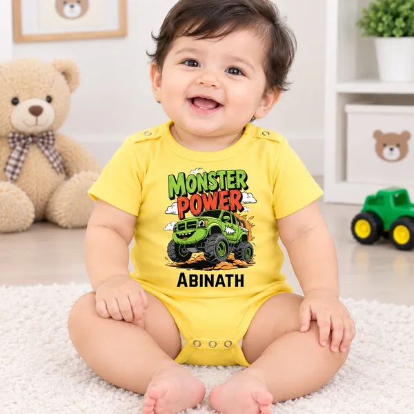 Yellow_Interlock_Jersey_Short_Sleeve_Baby_Bodysuit_For_Babies