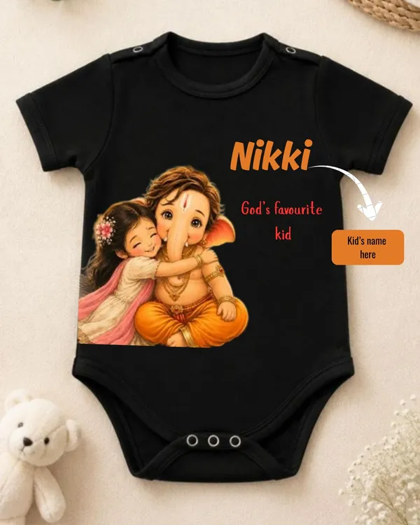 Black_Interlock_Jersey_Short_Sleeve_Printed_Bodysuit_For_Babies