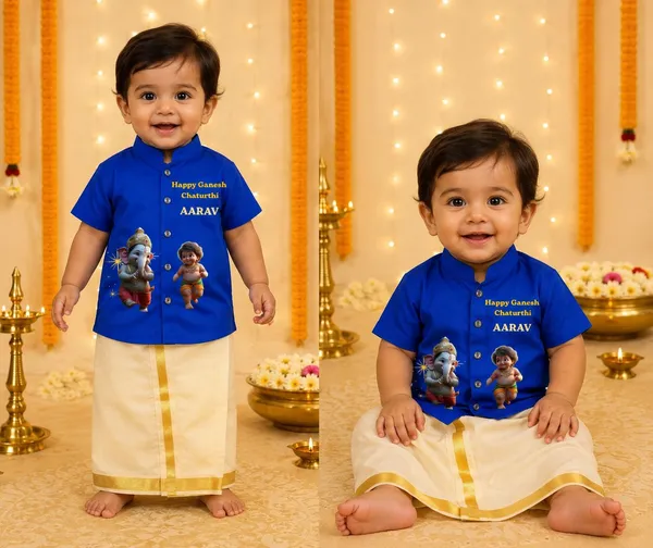 Blue_Cotton_Traditional_Kurta_Dhoti_Set_For_Babies