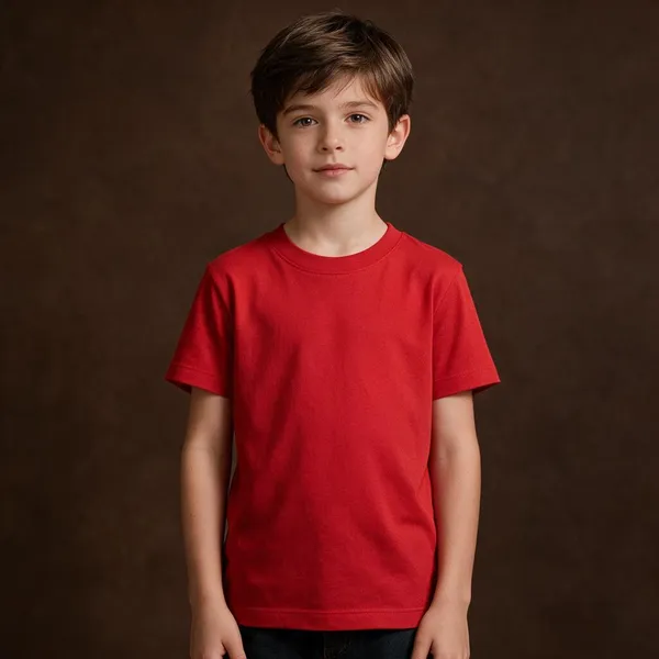 Red_Interlock_Jersey_Crew_Neck_T-Shirt_For_Boys