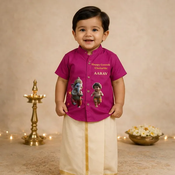 Pink_Cotton_Festive_Kurta_Dhoti_Set_For_Baby_Boys