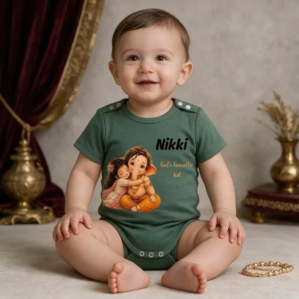 Green_Interlock_Jersey_Short_Sleeve_Printed_Bodysuit_For_Babies