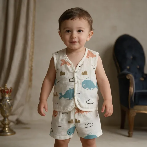 Off_White_Cotton_Printed_Vest_And_Shorts_Set_For_Baby_Boys