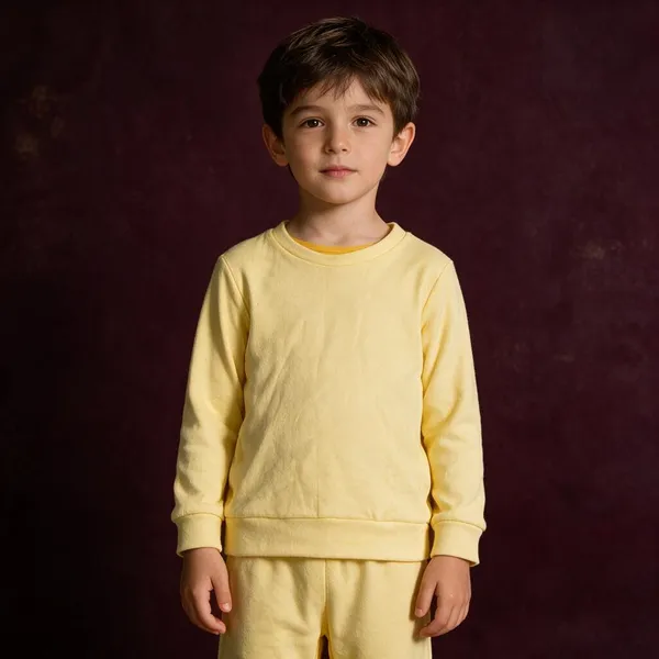 Yellow_Interlock_Jersey_Full_Sleeve_Thermal_Set_For_Boys