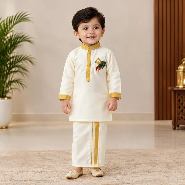 Cream_Cotton_Traditional_Kurta_Pajama_Set_For_Boys