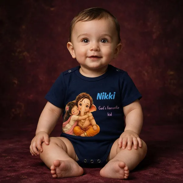 Navy_Blue_Interlock_Jersey_Short_Sleeve_Printed_Bodysuit_For_Babies