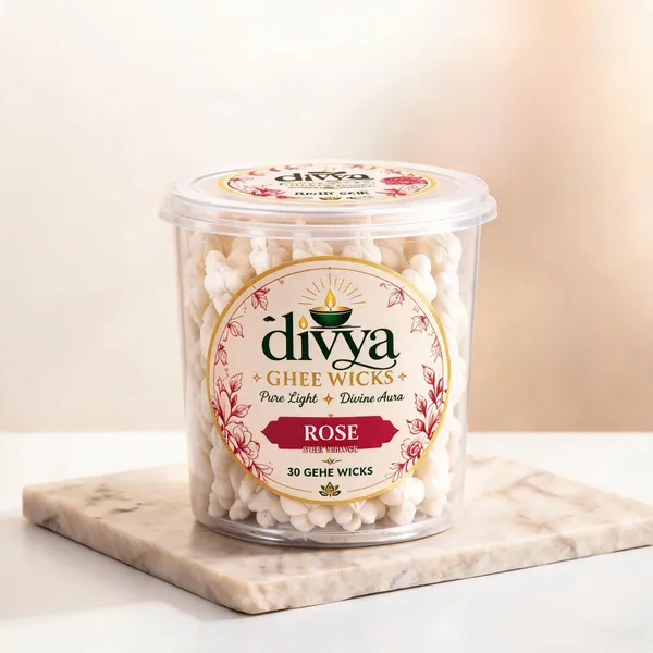 Ghee_Cotton_Rose_Fragrance_Pooja_Wicks