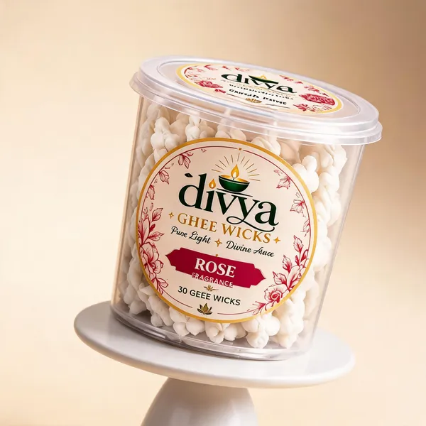 Ghee_Cotton_Rose_Fragrance_Pooja_Wicks