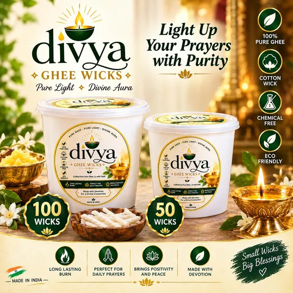 Ghee_Cotton_Plain_Pooja_Wicks